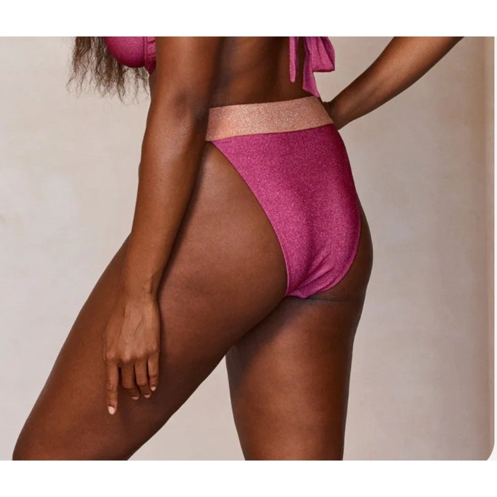 ARGENTINA BOTTOM COLOR BLOCK SUN KISSED SHIMMER/FUCHSIA BERRY SHIMMER Size P - Picture 4 of 4